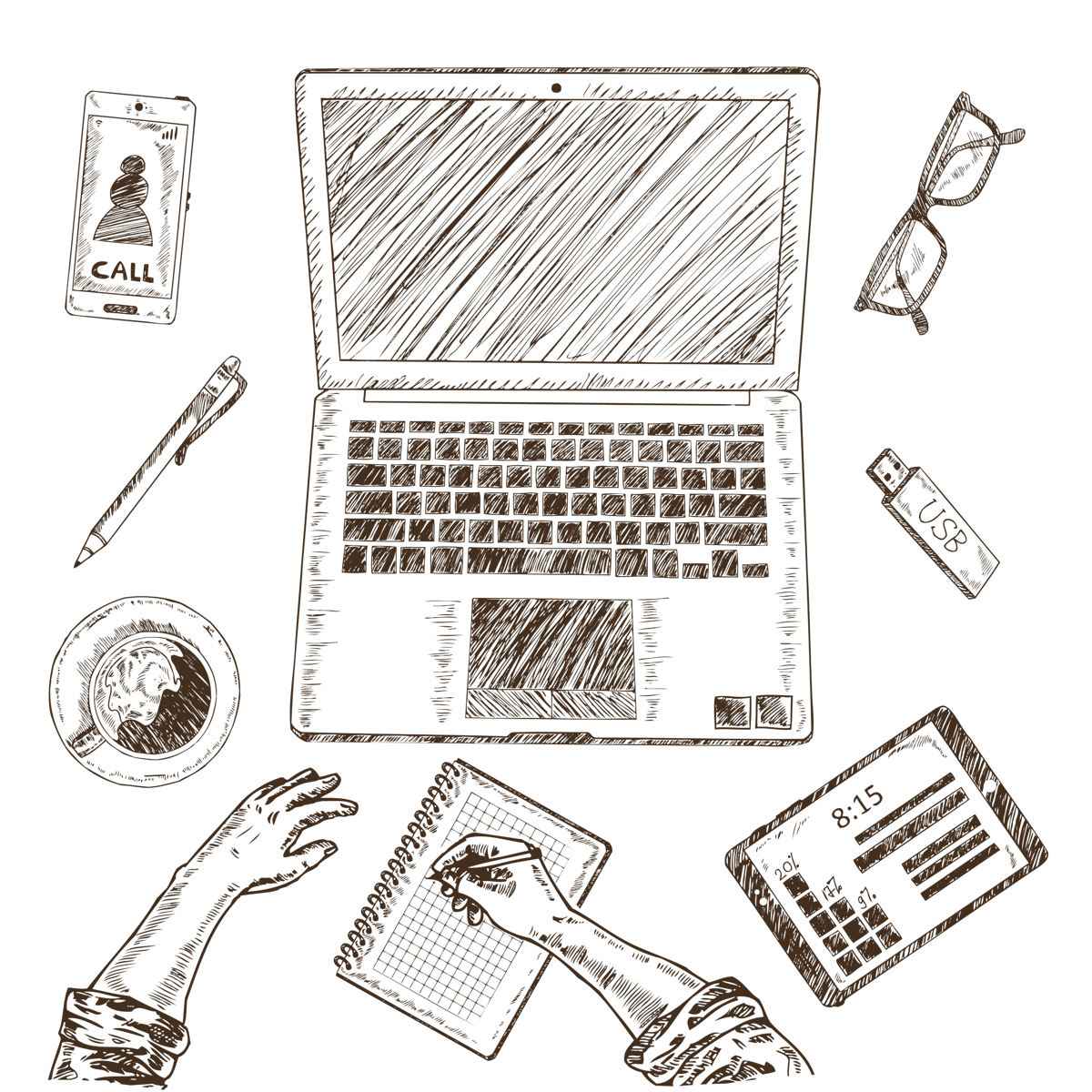 Web design illustration